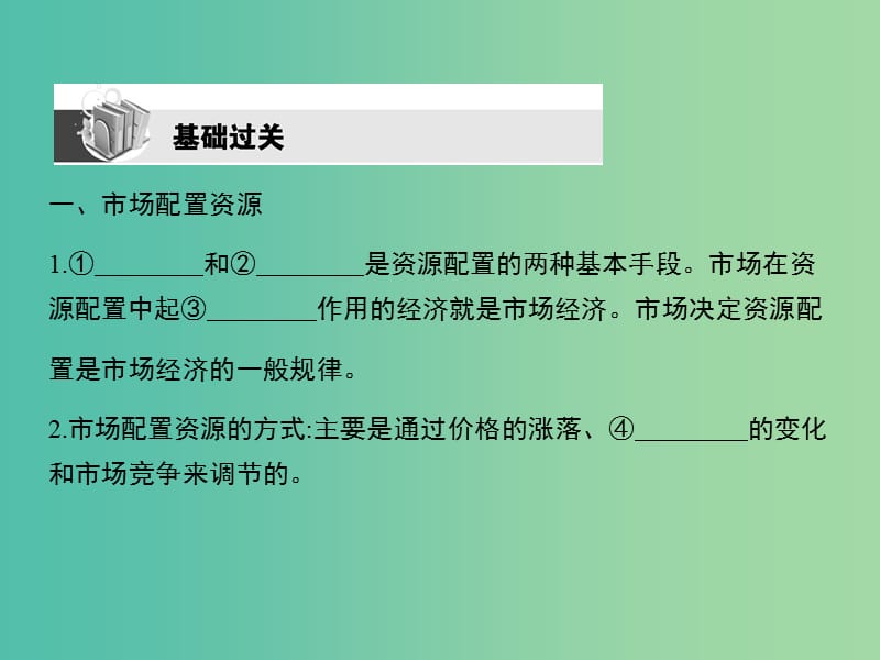 高考政治第一轮复习 第四单元 第九课 走进社会主义市场经济课件 新人教版必修1.ppt_第3页