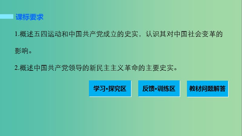 高中历史 第四单元 近代中国反侵略、求民主的潮流 17 新民主主义革命的崛起课件 新人教版必修1.ppt_第2页