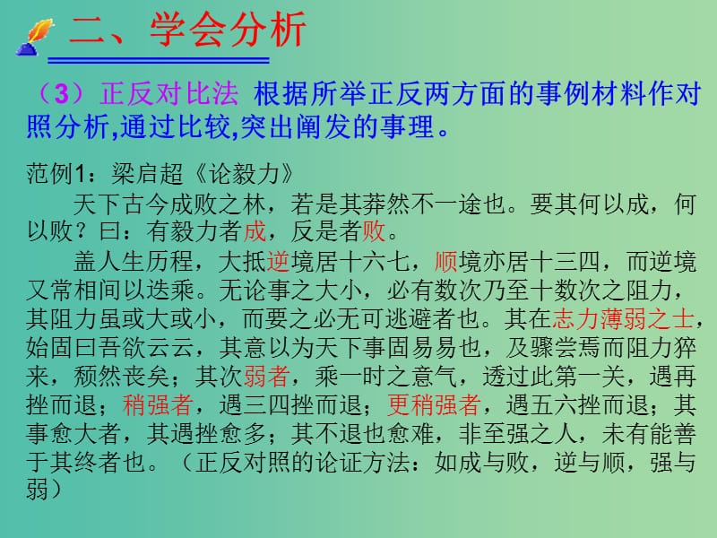 高考语文一轮复习《作文之如何议论》（二）课件.ppt_第2页