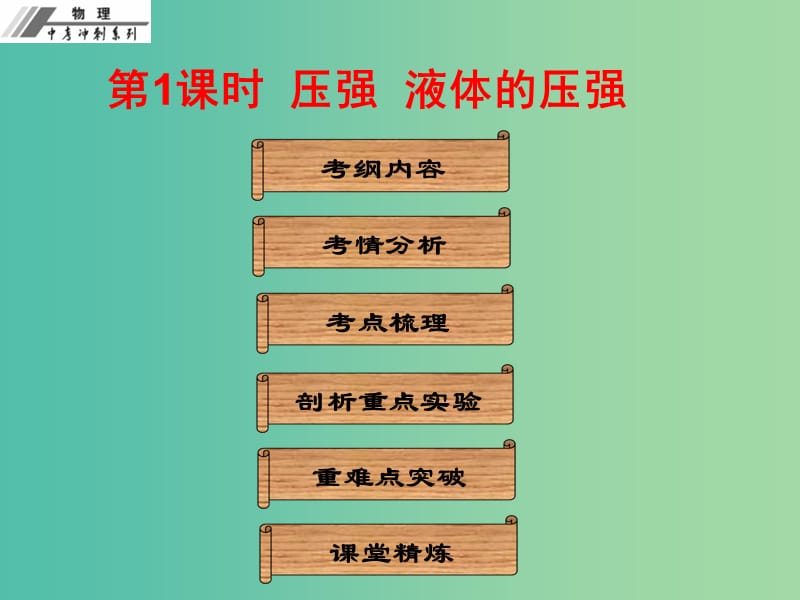 中考物理总复习 第九章 压强课件.ppt_第2页