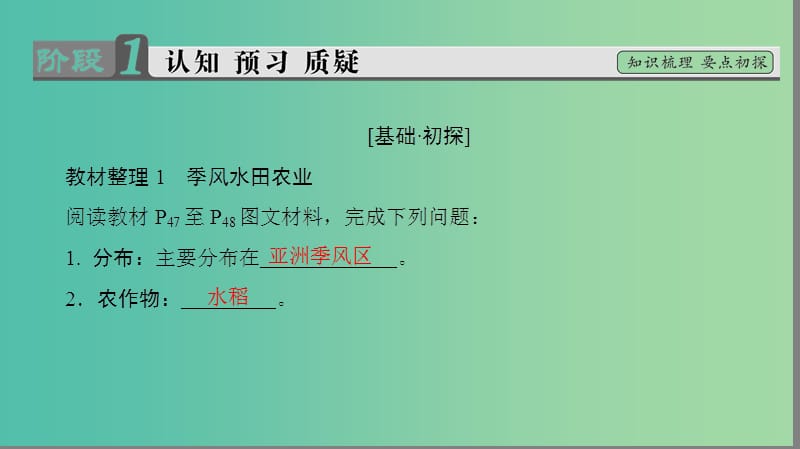 高中地理 第3章 农业地域的形成与发展 第2节 以种植业为主的农业地域类型课件 新人教版必修2q.ppt_第3页