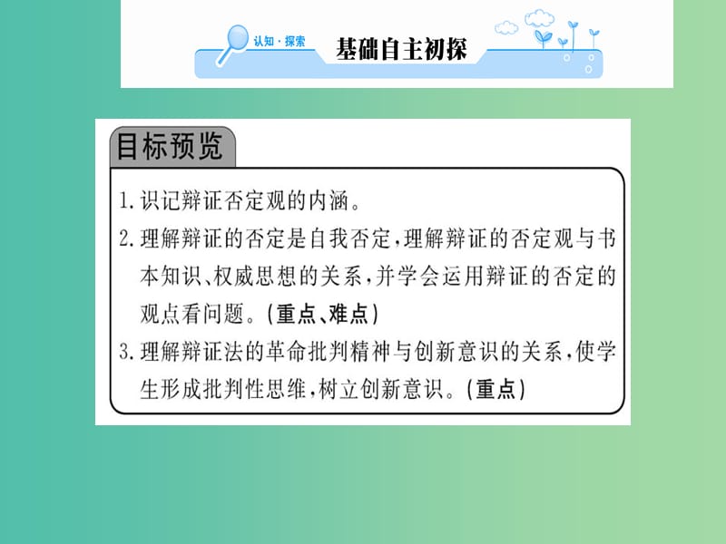 高中政治 10.1《树立创新意识是唯物辩证法的要求》课件 新人教版必修4.ppt_第2页