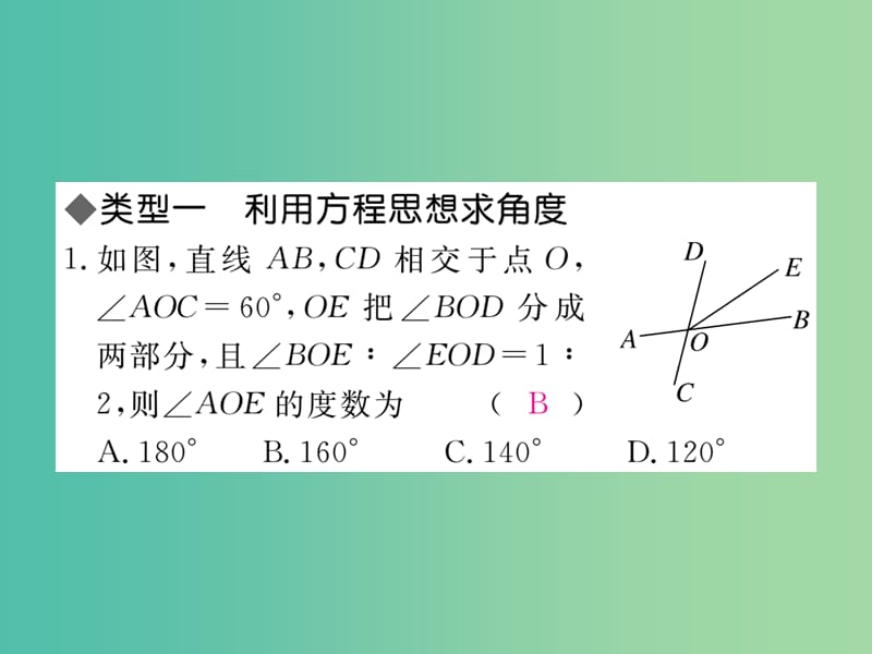 七年级数学下册 思想方法专题 相交线与平行线中的数学思想课件 （新版）新人教版.ppt_第2页