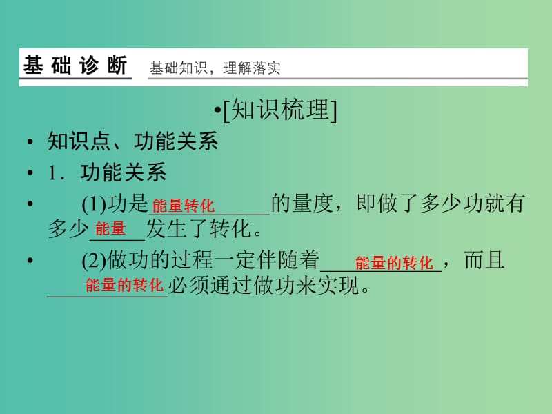 高考物理一轮复习 第5章 功能关系 能量守恒定律基础课时15课件.ppt_第2页