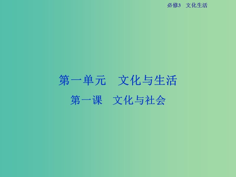 高考政治总复习 第一单元 文化与生活 第一课 文化与社会课件 新人教版必修3.ppt_第2页