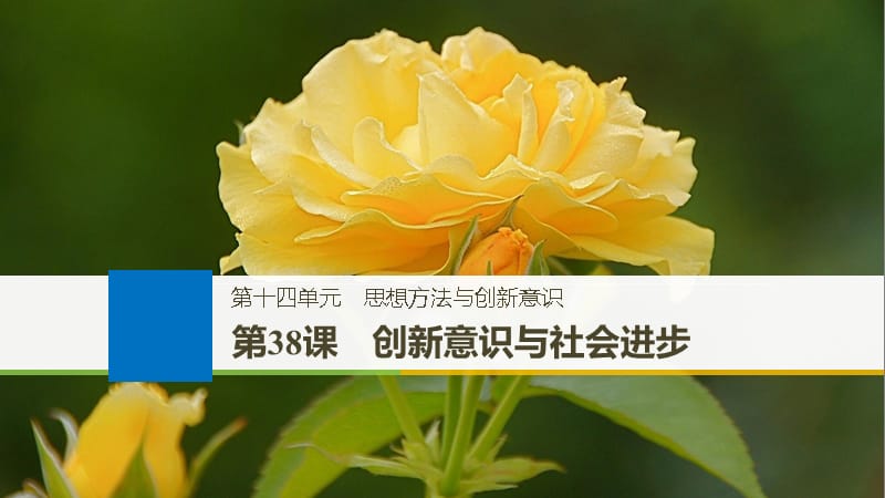 高考政治一轮复习第十四单元思想方法与创新意识第38课创新意识与社会进步课件新人教版.ppt_第1页