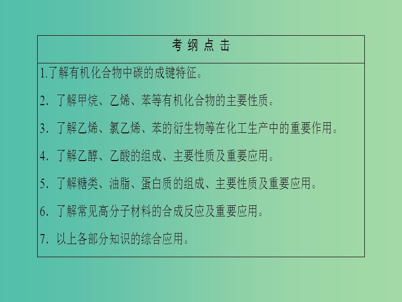 高考化学二轮复习 第1部分 专题突破篇 专题3 元素及其化合物 第11讲 常见有机化合物课件.ppt_第3页