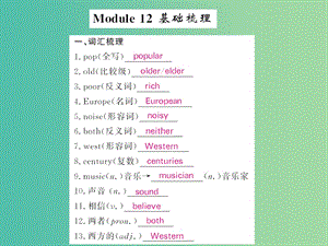 七年級英語下冊 Module 12 Western music基礎(chǔ)梳理課件 （新版）外研版.ppt