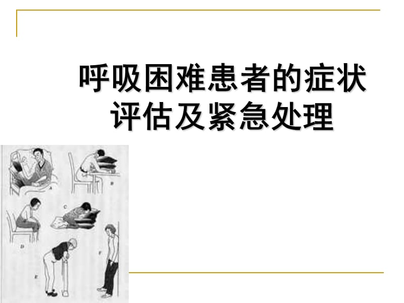 呼吸困难患者的紧急护理.ppt_第1页