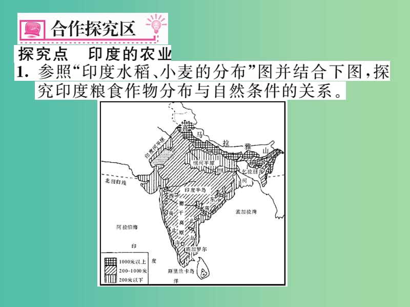 七年级地理下册 第七章 第三节 印度（第2课时 农业和外包服务业）课件 新人教版.ppt_第3页