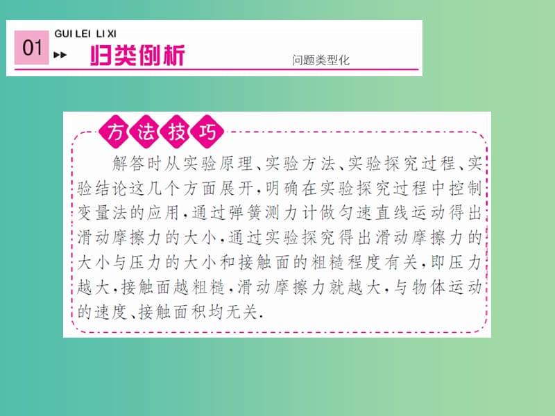 中考物理总复习 专题强化 小专题（三）探究滑动摩擦力的影响因素课件 新人教版.ppt_第2页