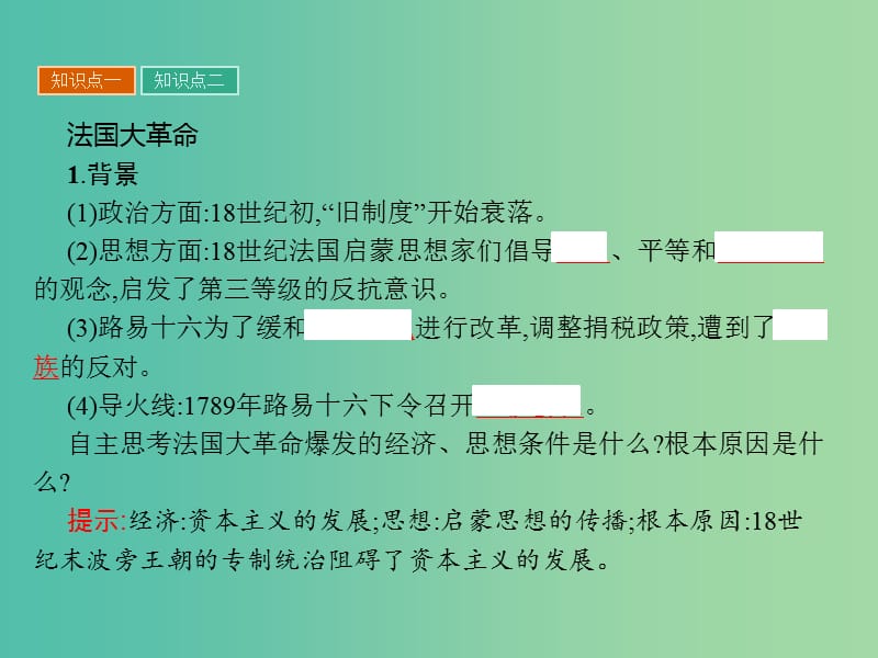 高中历史 第二单元 民主与专制的搏斗 6 法国大革命课件 岳麓版选修2.ppt_第3页