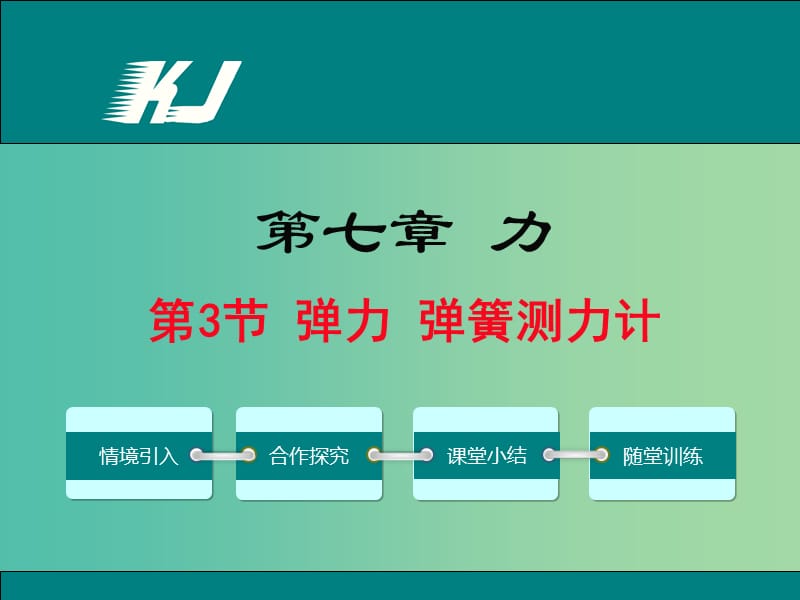 八年级物理下册7.3弹力弹簧测力计教学课件新版教科版.ppt_第1页