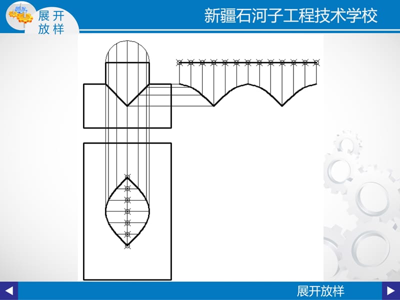 展开放样等径直交三通管.ppt_第3页