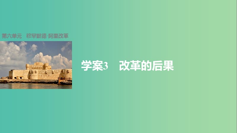 高中历史 第六单元 穆罕默德阿里改革 3 改革的后果课件 新人教版选修1.ppt_第1页