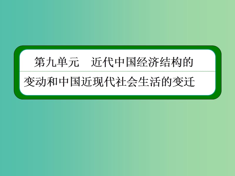 高考历史一轮复习 9.18中国近现代社会生活的变迁课件.ppt_第2页