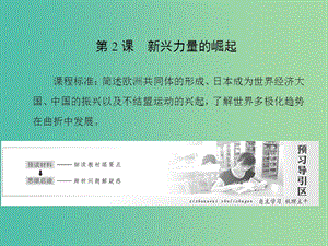 高中歷史專題9當今世界政治格局的多極化趨勢第2課新興力量的崛起課件人民版.ppt