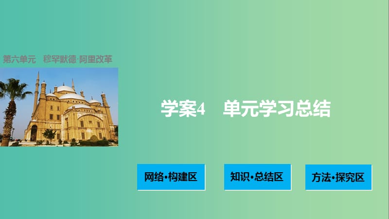 高中历史 第六单元 穆罕默德阿里改革 4 单元学习总结课件 新人教版选修1.ppt_第1页