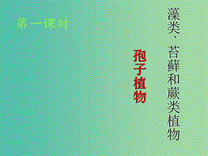 七年級生物上冊 3.1.1 藻類、苔蘚和蕨類植物課件 新人教版.ppt