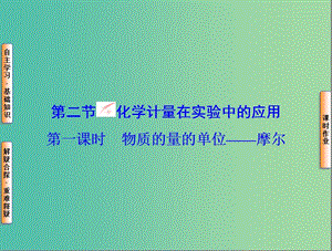 高中化學(xué)同步輔導(dǎo) 第一章 第2節(jié) 第1課時 物質(zhì)的量的單位-摩爾課件 新人教版必修1.ppt