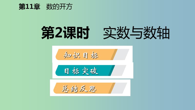 八年级数学上册第11章数的开方11.2实数第2课时实数与数轴导学课件新版华东师大版.ppt_第2页