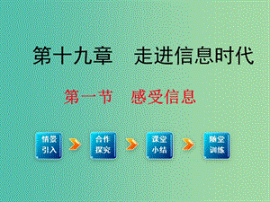 九年级物理全册 第19章 走进信息时代 第1节 感受信息课件1 （新版）沪科版.ppt