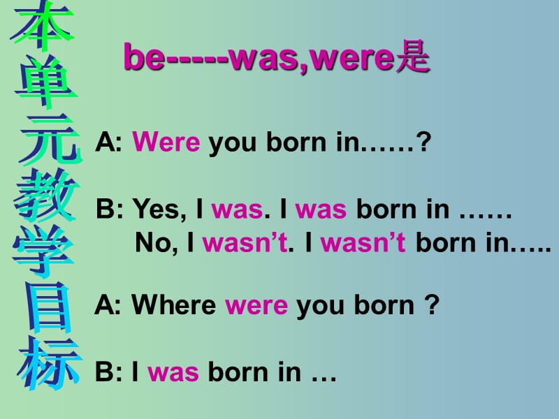 七年级英语下册 Module 7 My past life Unit 1 I was born in a small village课件 （新版）外研版.ppt_第2页