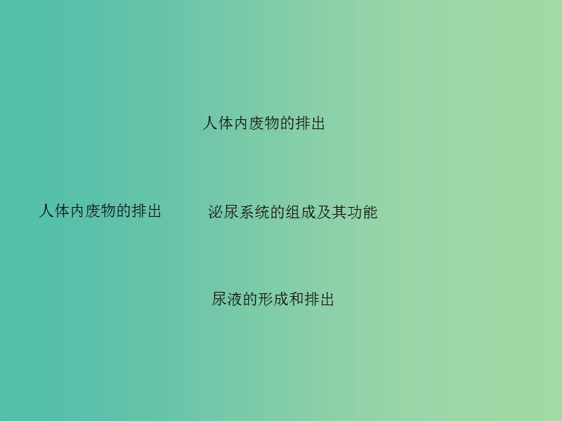 中考生物第一轮系统复习篇 第四单元 第五章 人体内废物的排出课件.ppt_第3页