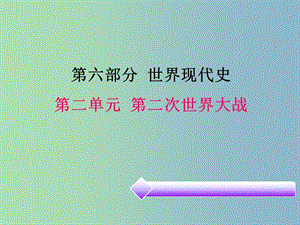 中考?xì)v史必備復(fù)習(xí) 第六部分 世界現(xiàn)代史 第二單元 第二次世界大戰(zhàn)課件.ppt