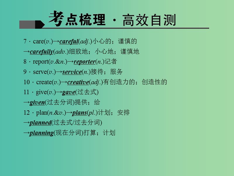 中考英语 考点聚焦 第7讲 八上 Units 4-6课件 人教新目标版.ppt_第3页