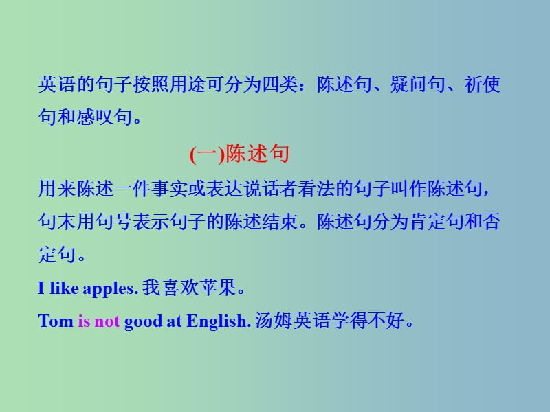 中考英语 语法专项复习十二 句子的种类课件 人教新目标版.ppt_第2页