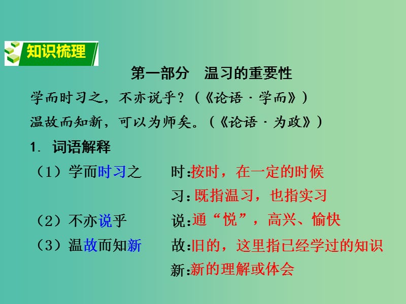 中考语文 第二部分 古诗文阅读 专题二 文言文阅读 12《孔孟论学习》复习课件.ppt_第2页