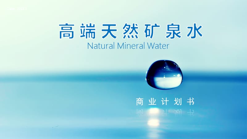 高端天然矿泉水商业计划书.ppt_第1页