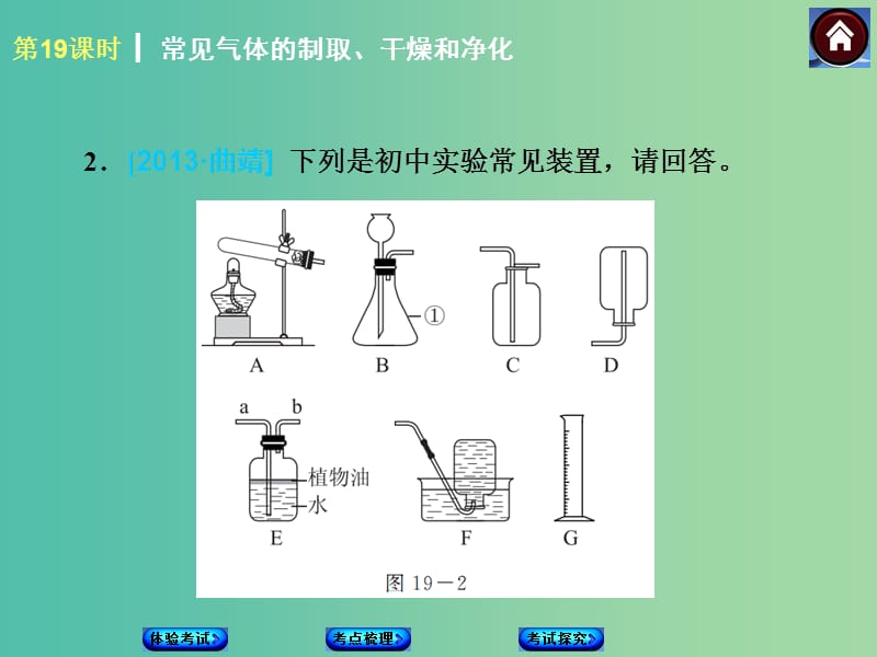 中考化学第一轮复习 第19课时 常见气体的制取、干燥和净化课件 新人教版.ppt_第3页