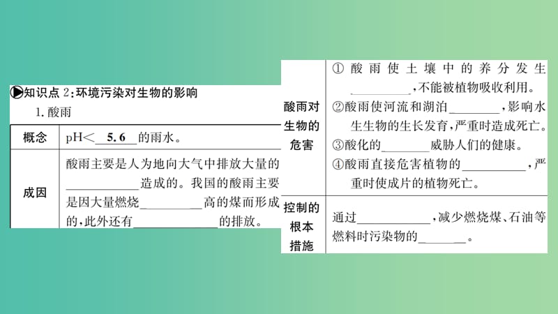 中考生物 知识系统复习 第四单元 第七章 人体活动对生物圈的影响课件.ppt_第3页