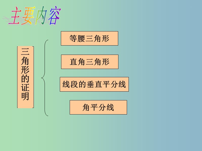 八年级数学下册第一章三角形的证明回顾与思考课件新版北师大版.ppt_第2页