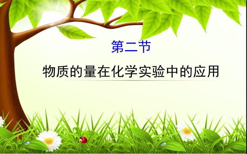 物质的量在化学实验中的应用.ppt_第1页