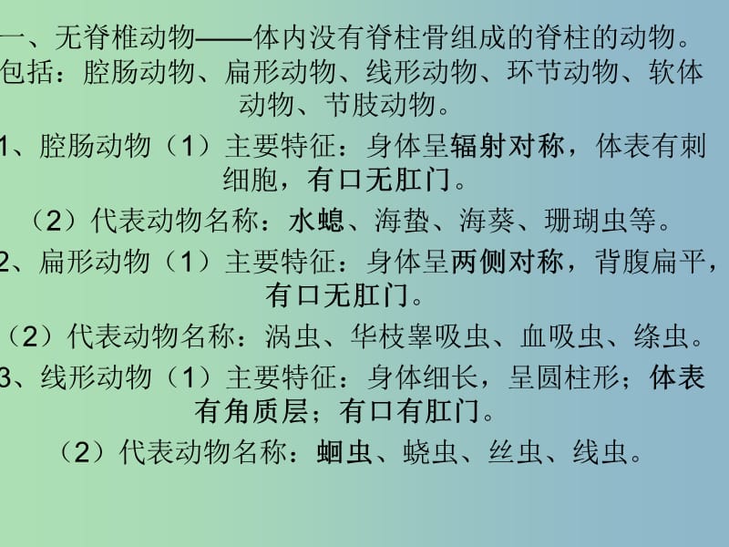 八年级生物上册 期末复习提纲课件 新人教版.ppt_第1页