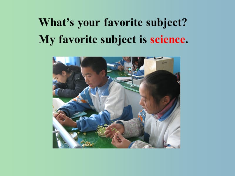 七年级英语上册 Unit 9 My favorite subject is science Section A课件2 （新版）人教新目标版.ppt_第3页