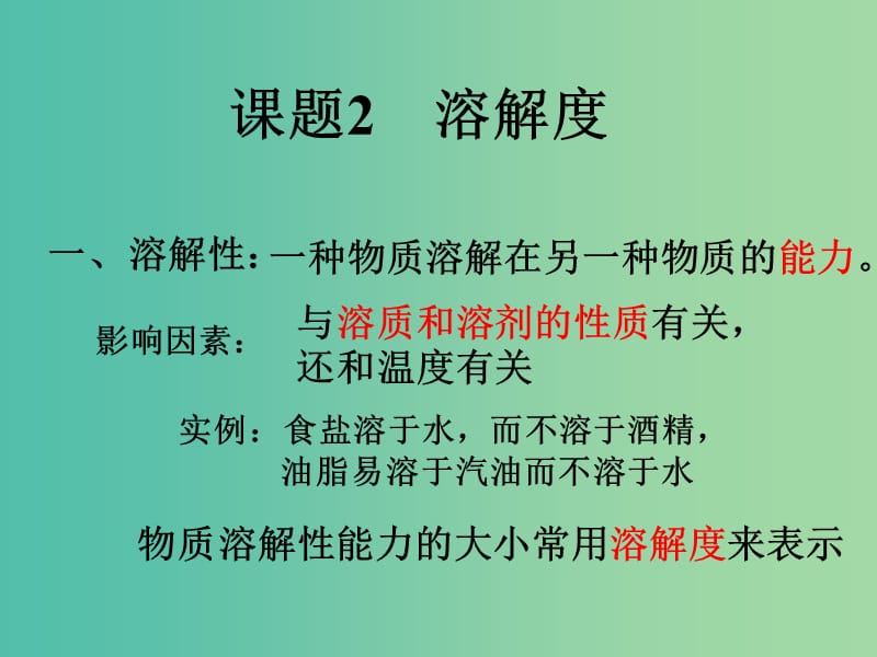 九年级化学下册 9.2 溶解度课件2 新人教版.ppt_第2页