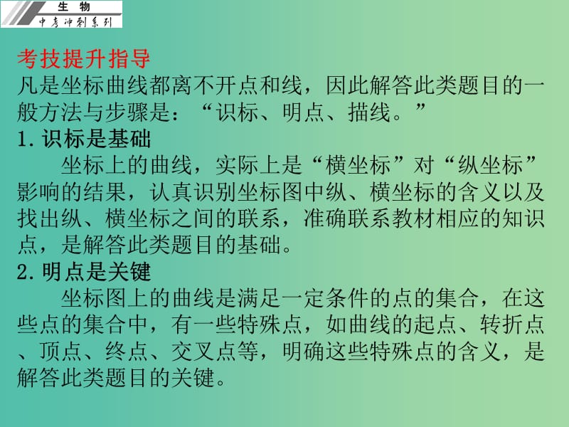 中考生物冲刺复习 考技提升 专题一 识图解图一 坐标曲线题课件 新人教版.ppt_第2页