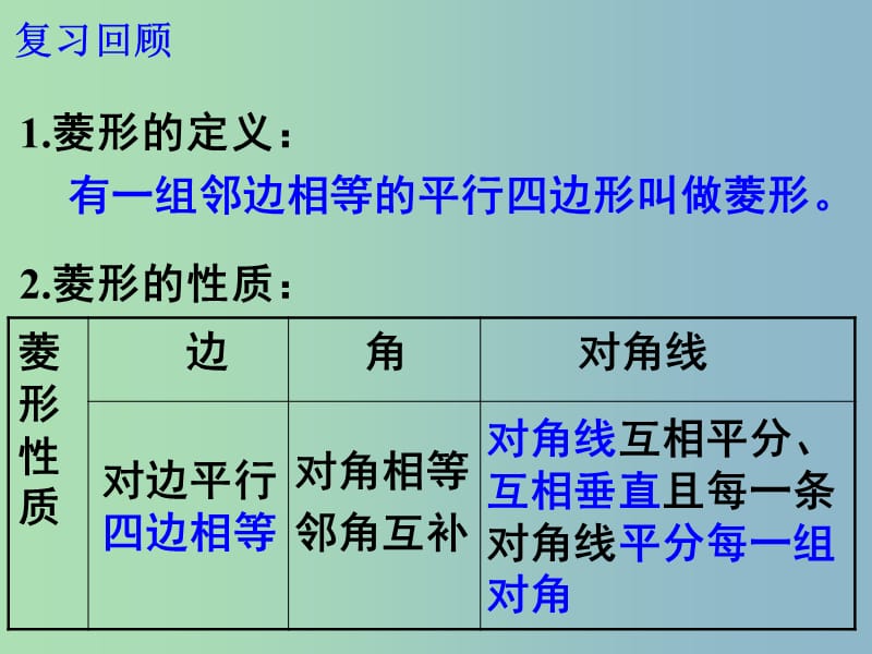 八年级数学下册 18.2《特殊的平行四边形》菱形的判定课件1 （新版）新人教版.ppt_第2页