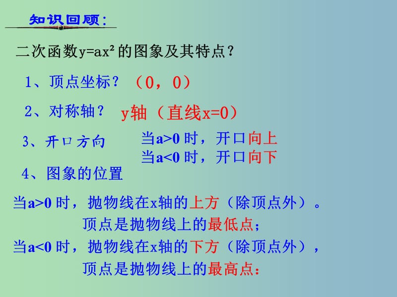 九年级数学上册 2.2 二次函数的图象课件2 浙教版.ppt_第2页