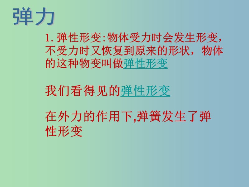 八年级物理全册 第六章 第三节 弹力与弹簧测力计课件 （新版）沪科版.ppt_第3页