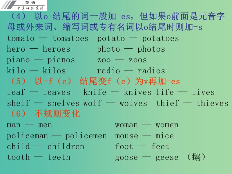 中考英语冲刺复习 语法 名词课件.ppt_第3页