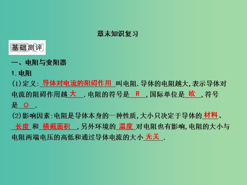 九年级物理全册 第15章 探究电路章末知识复习课件 （新版）沪科版.ppt_第1页