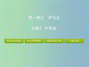 2019版中考物理 專題1 聲現(xiàn)象復(fù)習(xí)課件.ppt