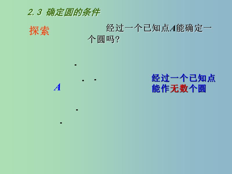 九年级数学上册 2.3 确定圆的条件课件 （新版）苏科版.ppt_第3页