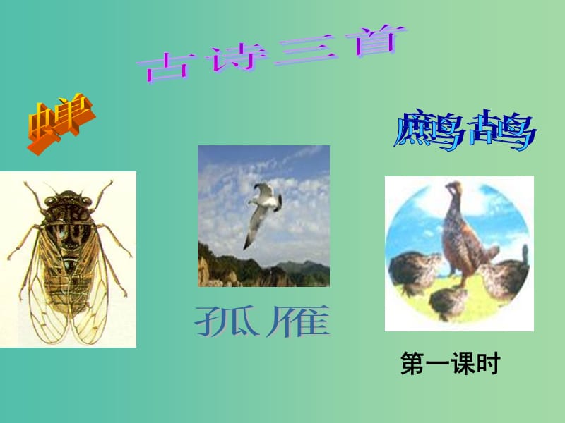 七年级语文下册 诵读欣赏《古诗三首》课件 （新版）苏教版.ppt_第1页