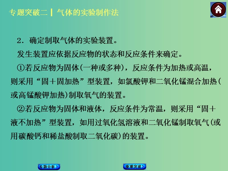 中考化学基础复习 专题突破2 气体的实验制作法课件 新人教版.ppt_第2页